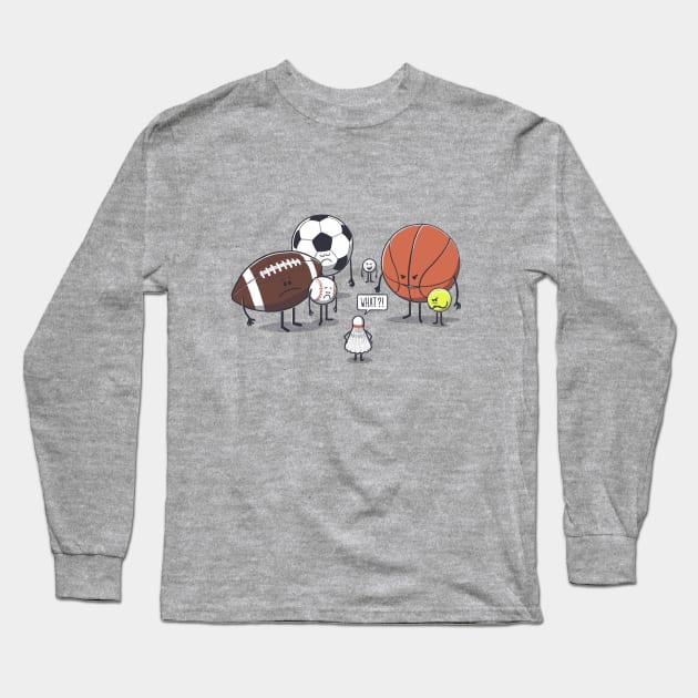 Ballsy? Long Sleeve T-Shirt by victorcalahan